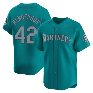 Limited Men's Dave Henderson Seattle Mariners Alternate Jersey - Aqua