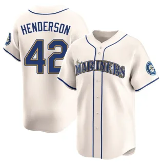 Limited Youth Dave Henderson Seattle Mariners Alternate Jersey - Cream