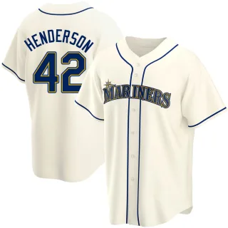 Replica Men's Dave Henderson Seattle Mariners Alternate Jersey - Cream