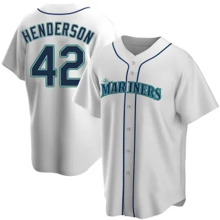 Replica Men's Dave Henderson Seattle Mariners Home Jersey - White