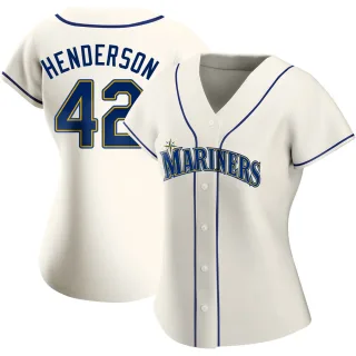 Replica Women's Dave Henderson Seattle Mariners Alternate Jersey - Cream