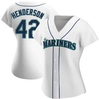 Replica Women's Dave Henderson Seattle Mariners Home Jersey - White