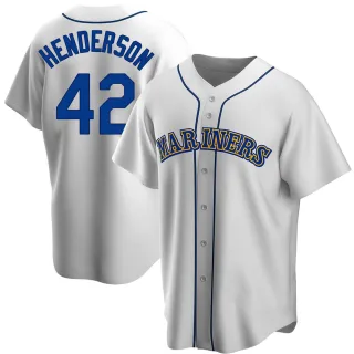 Replica Youth Dave Henderson Seattle Mariners Home Cooperstown Collection Jersey - White