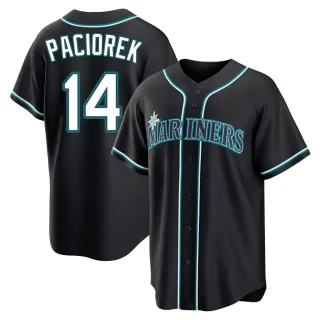 Replica Youth Tom Paciorek Seattle Mariners Fashion Out Jersey - Black