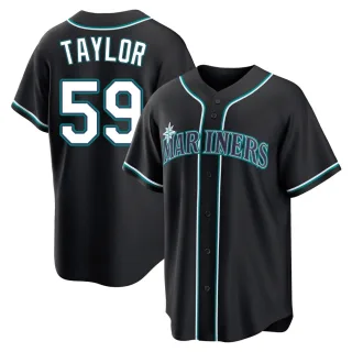 Replica Youth Troy Taylor Seattle Mariners Fashion Out Jersey - Black